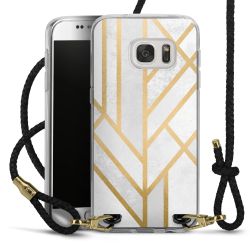 Carry Case Transparent Leather black/gold