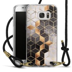 Carry Case Transparent Leather black/gold