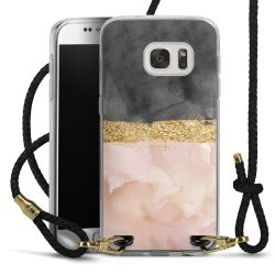 Carry Case Transparent Leather black/gold