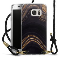 Carry Case Transparent Leather black/gold