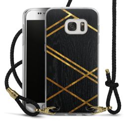 Carry Case Transparent Leather black/gold