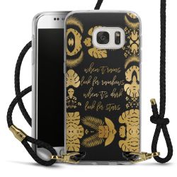 Carry Case Transparent Leather black/gold