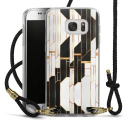 Carry Case Transparent Leather black/gold