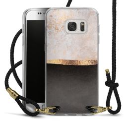 Carry Case Transparent Leather black/gold