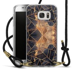 Carry Case Transparent Leather black/gold