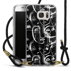 Carry Case Transparent Leather black/gold