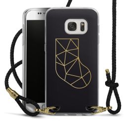 Carry Case Transparent Leather black/gold