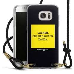 Carry Case Transparent Leder schwarz/gold