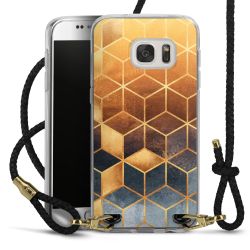 Carry Case Transparent Leather black/gold