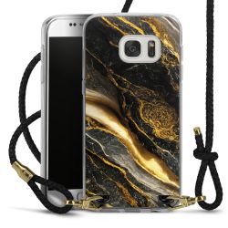 Carry Case Transparent Leather black/gold