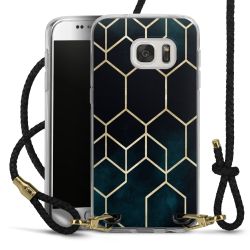 Carry Case Transparent Leather black/gold