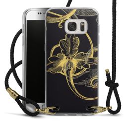 Carry Case Transparent Leather black/gold