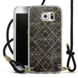 Carry Case Transparent Leather black/gold