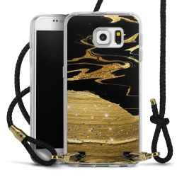 Carry Case Transparent Leather black/gold