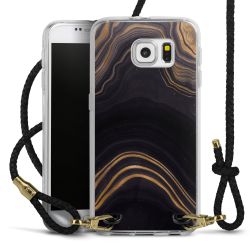 Carry Case Transparent Leather black/gold