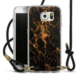 Carry Case Transparent Leather black/gold