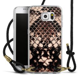 Carry Case Transparent Leather black/gold