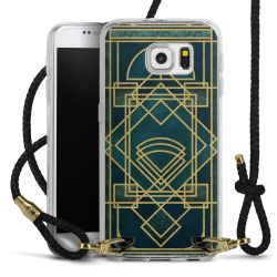 Carry Case Transparent Leather black/gold