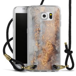 Carry Case Transparent Leather black/gold