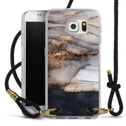 Carry Case Transparent Leather black/gold