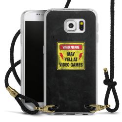 Carry Case Transparent Leather black/gold