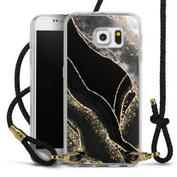 Carry Case Transparent Leather black/gold