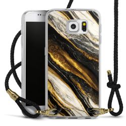 Carry Case Transparent Leather black/gold