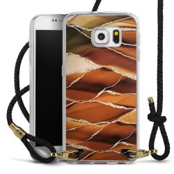 Carry Case Transparent Leather black/gold