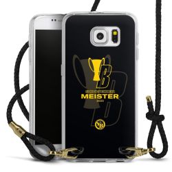 Carry Case Transparent Leather black/gold