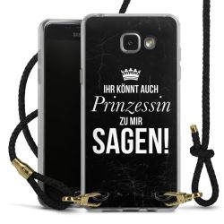 Carry Case Transparent Leder schwarz/gold