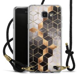 Carry Case Transparent Leather black/gold