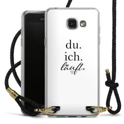 Carry Case Transparent Leder schwarz/gold