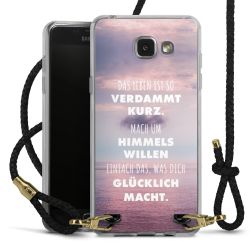 Carry Case Transparent Leder schwarz/gold