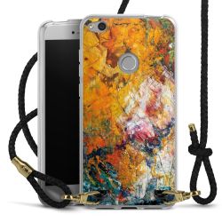 Carry Case Transparent Leather black/gold