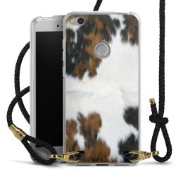 Carry Case Transparent Leather black/gold