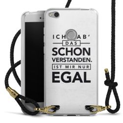 Carry Case Transparent Leder schwarz/gold