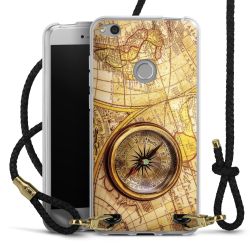 Carry Case Transparent Leather black/gold