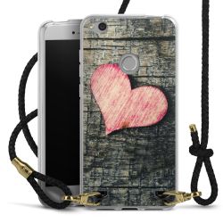 Carry Case Transparent Leather black/gold