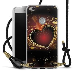 Carry Case Transparent Leather black/gold