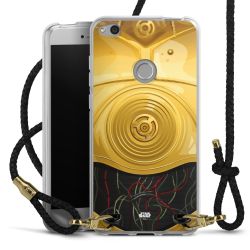 Carry Case Transparent Leather black/gold