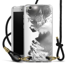 Carry Case Transparent Leather black/gold