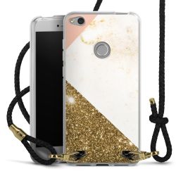 Carry Case Transparent Leather black/gold