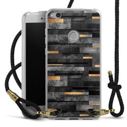 Carry Case Transparent Leather black/gold