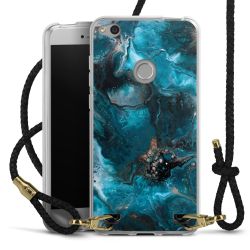 Carry Case Transparent Leather black/gold