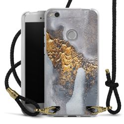 Carry Case Transparent Leather black/gold