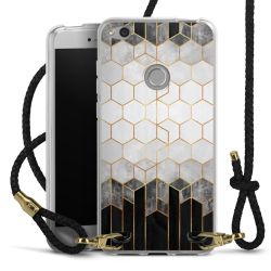 Carry Case Transparent Leather black/gold