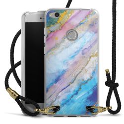 Carry Case Transparent Leather black/gold