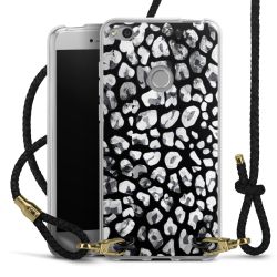 Carry Case Transparent Leather black/gold