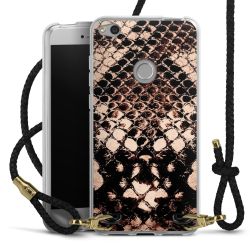 Carry Case Transparent Leather black/gold