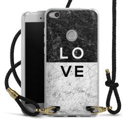 Carry Case Transparent Leather black/gold